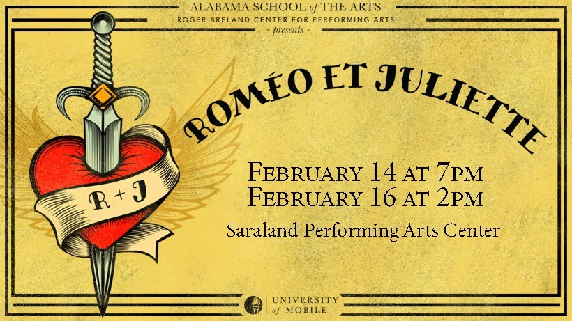 University of Mobile Presents “Roméo et Juliette” Feb. 14 and 16