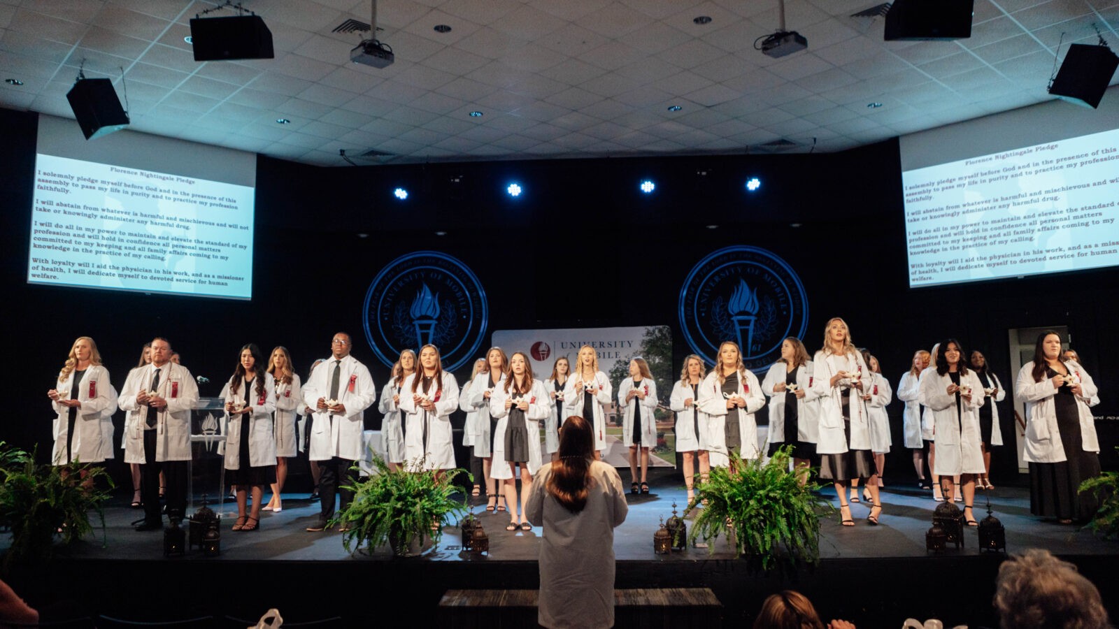 Nursing Students Participate in Lamp Lighting and Pinning Ceremony