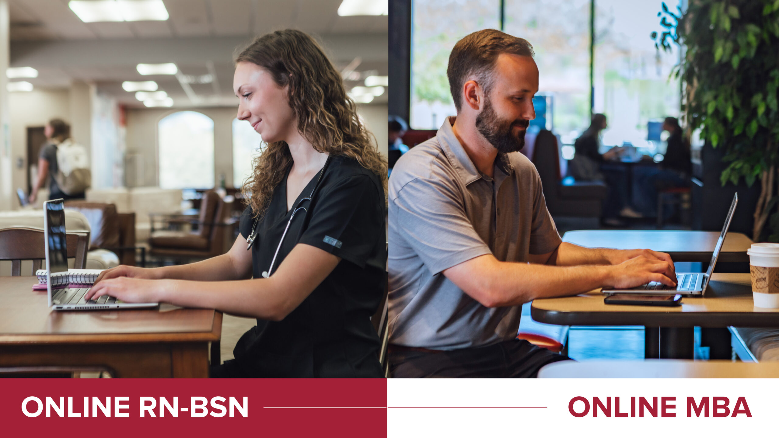 graphic for online rn-bsn and online mba
