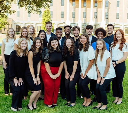 people posing for photo